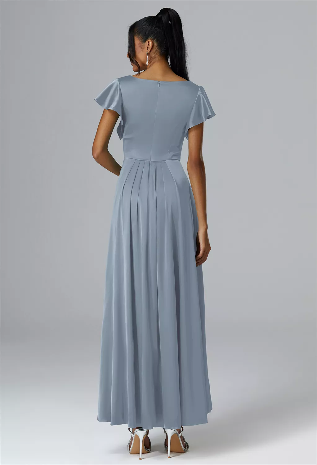 AW Sapota Dusty Blue  Wedding Guest Dresses